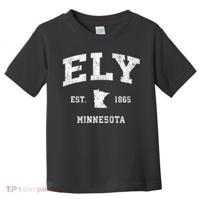 Ely Minnesota Mn Vintage Athletic Toddler T-Shirt