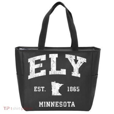 Ely Minnesota Mn Vintage Athletic Tote Bag