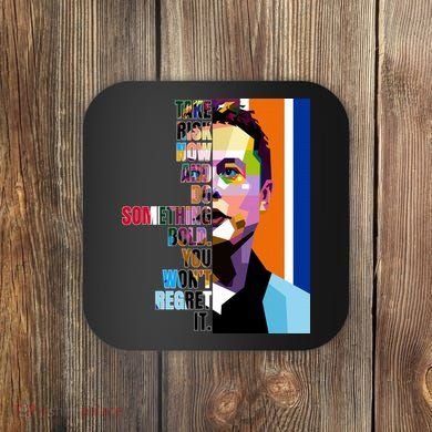 Elon Musk Motivation Quote Coaster