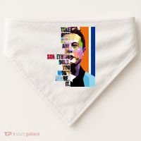 Elon Musk Motivation Quote USA-Made Doggie Bandana thumb 0