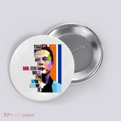 Elon Musk Motivation Quote Button