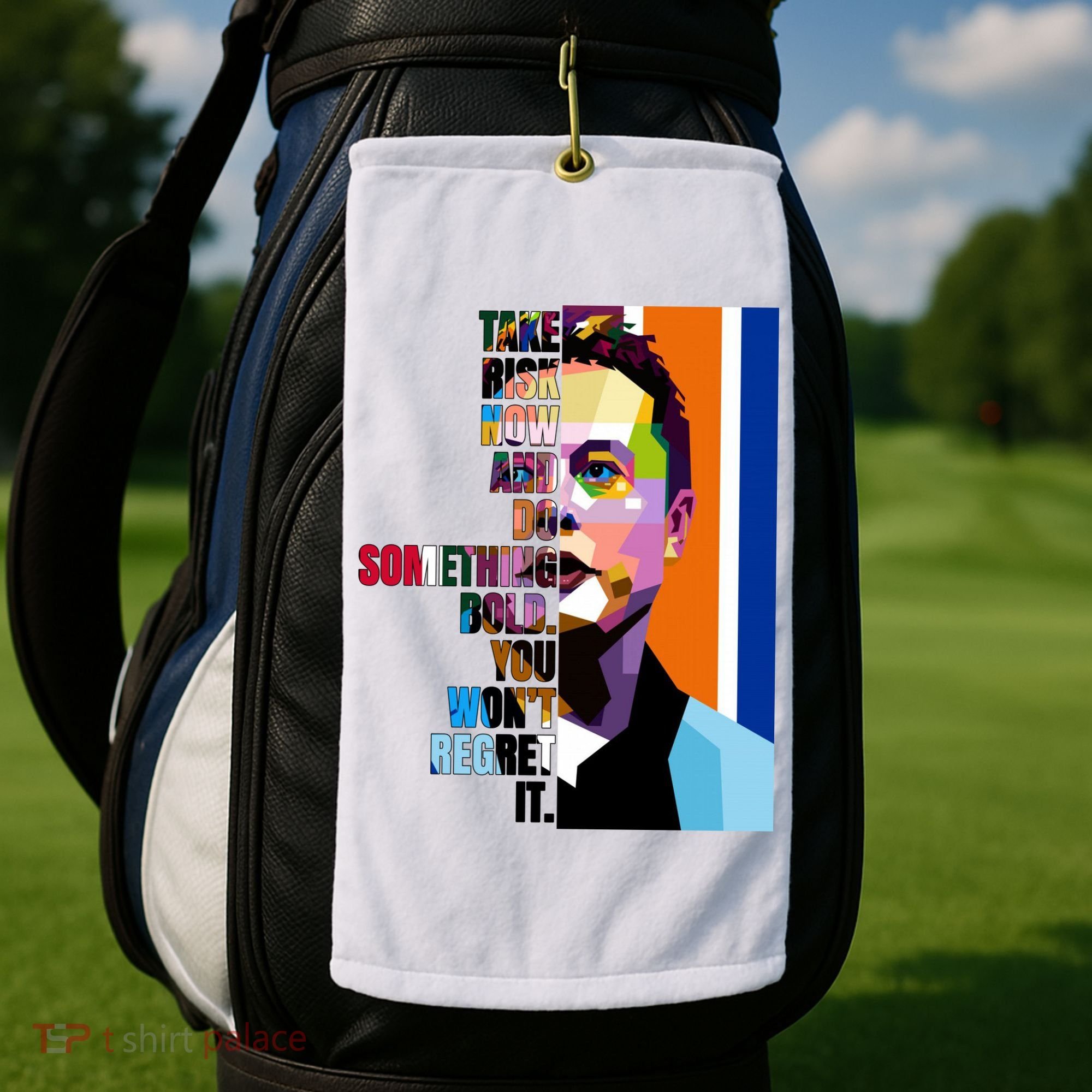 Elon Musk Motivation Quote Golf Towel
