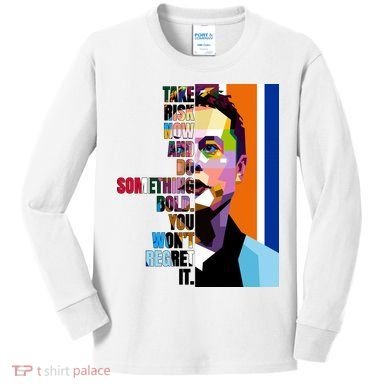 Elon Musk Motivation Quote Kids Long Sleeve Shirt