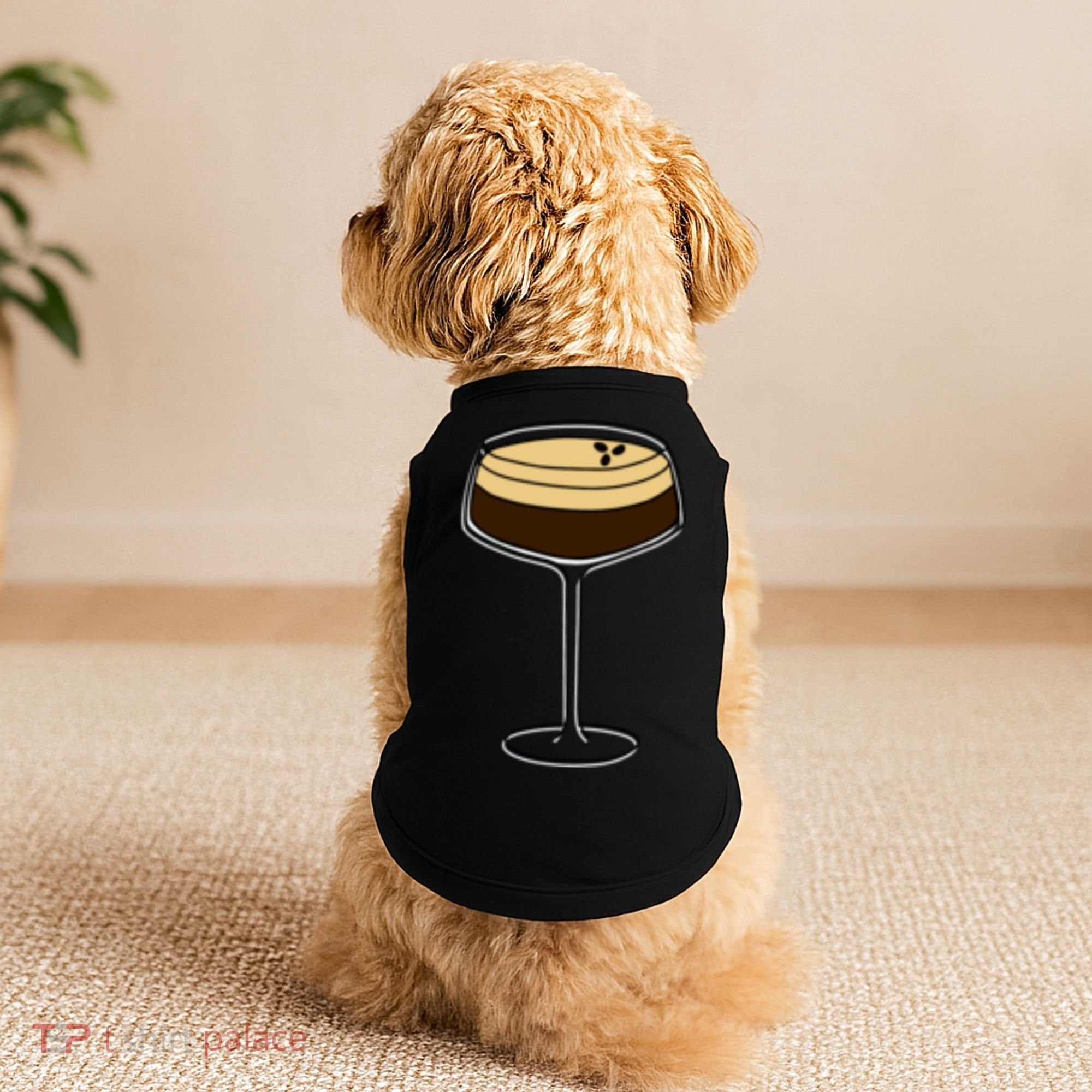 Espresso Martini Minimalist Elegance Doggie Tank
