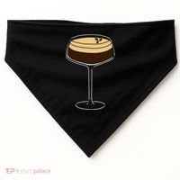 Espresso Martini Minimalist Elegance USA-Made Doggie Bandana thumb 0
