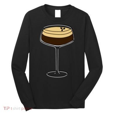 Espresso Martini Minimalist Elegance Long Sleeve Shirt