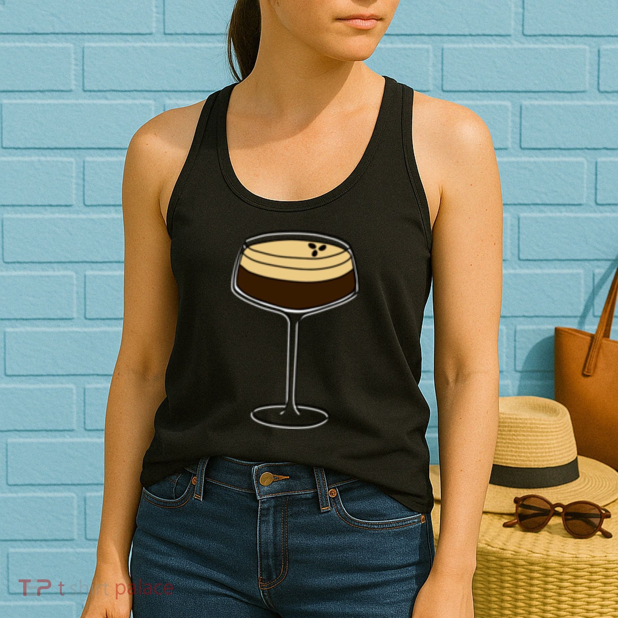 Espresso Martini Minimalist Elegance Women's Tank Top