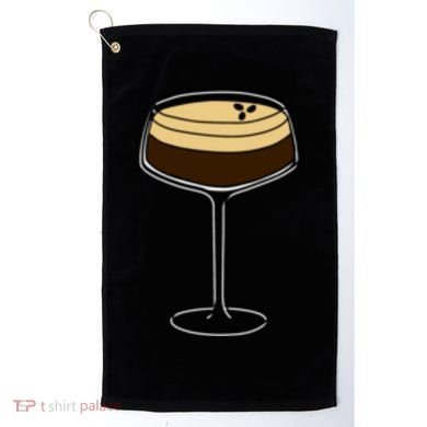 Espresso Martini Minimalist Elegance Golf Towel