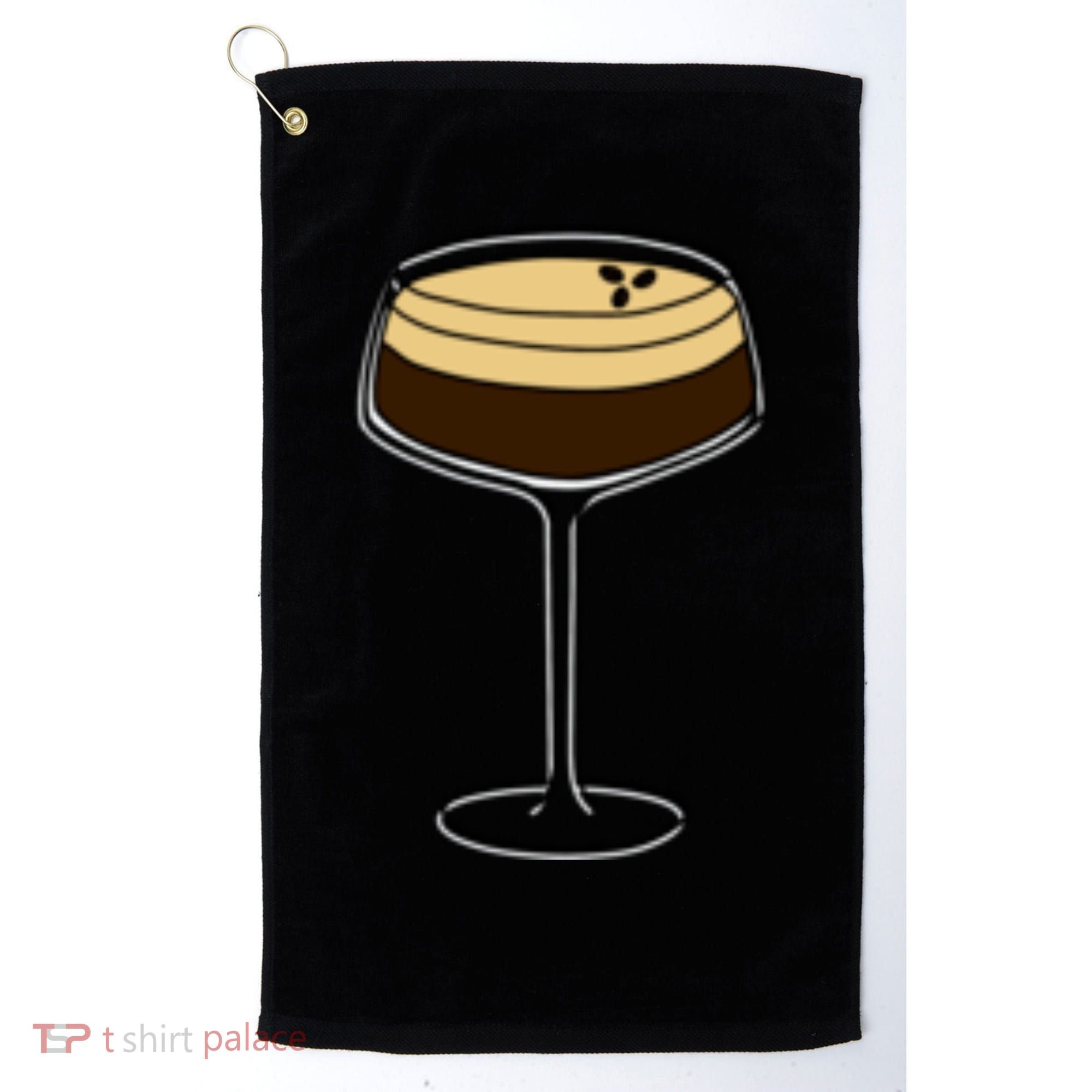 Espresso Martini Minimalist Elegance Golf Towel