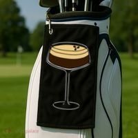 Espresso Martini Minimalist Elegance Golf Towel thumb 2