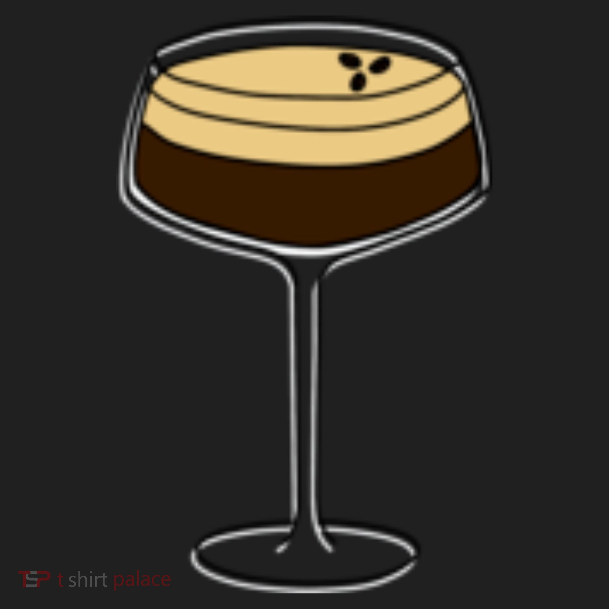 Espresso Martini Minimalist Elegance Golf Towel