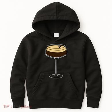 Espresso Martini Minimalist Elegance Kids Hoodie