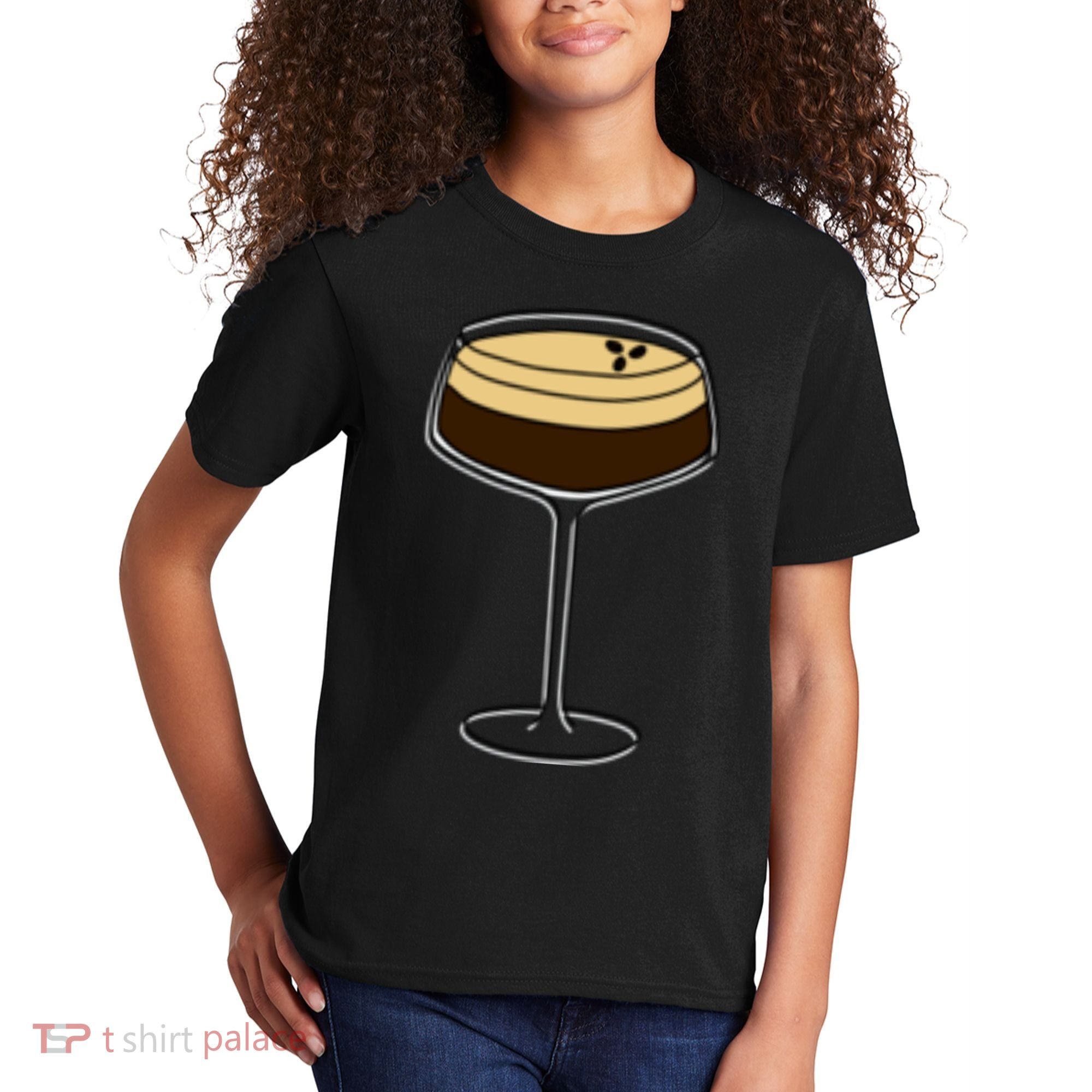 Espresso Martini Minimalist Elegance Kids T-Shirt