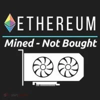 Ethereum Mined Not Bought GPU Mining Rigs ETH Crypto Miner Women's Sweatshirt thumb 2