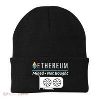 Ethereum Mined Not Bought GPU Mining Rigs ETH Crypto Miner Beanie thumb 0