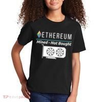 Ethereum Mined Not Bought GPU Mining Rigs ETH Crypto Miner Kids T-Shirt thumb 2
