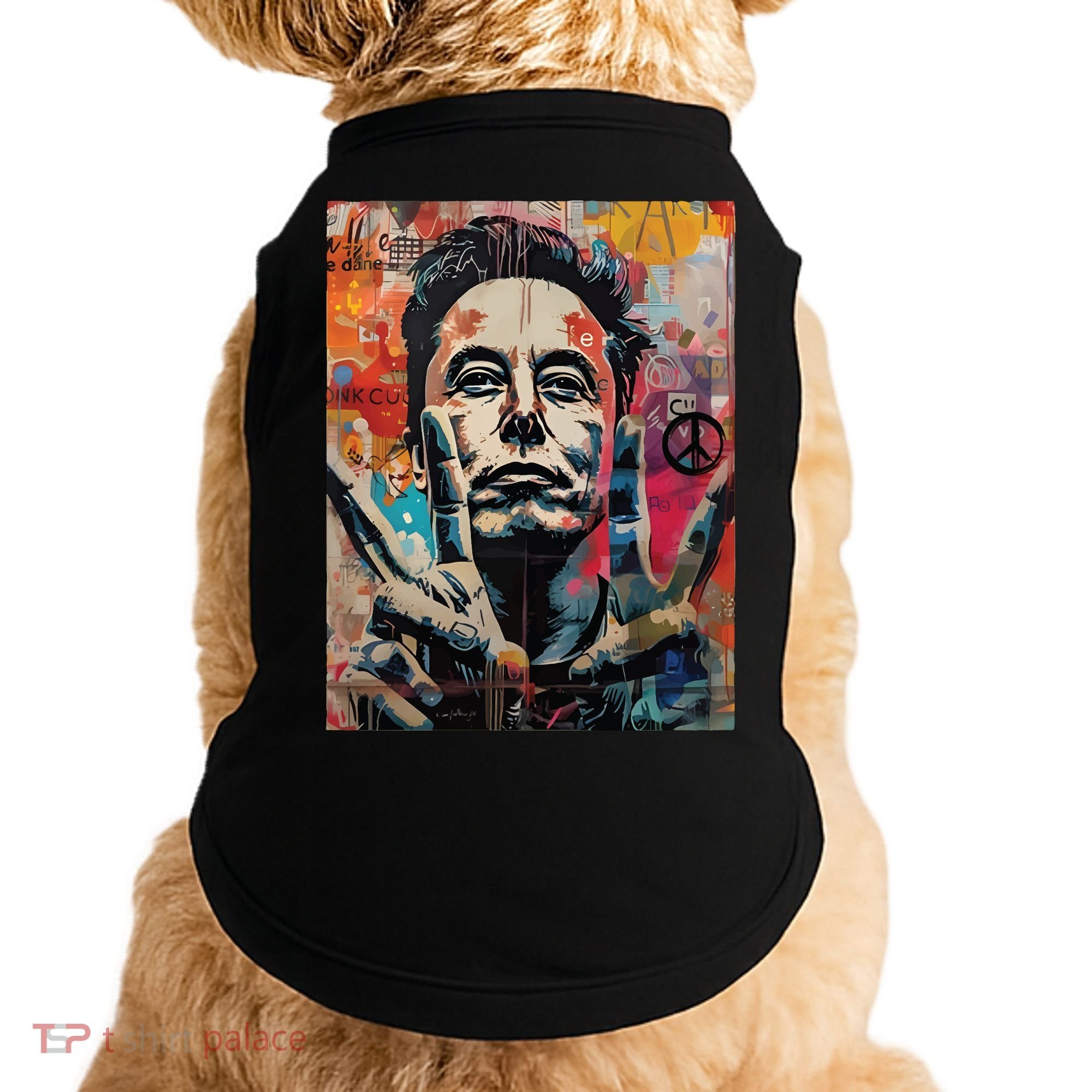 Elon Musk Nobel Peace Prize Garment Dyed Doggie Tank