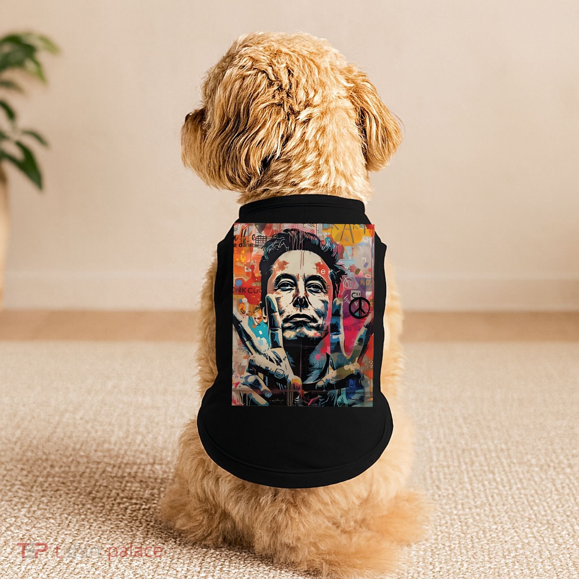 Elon Musk Nobel Peace Prize Garment Dyed Doggie Tank