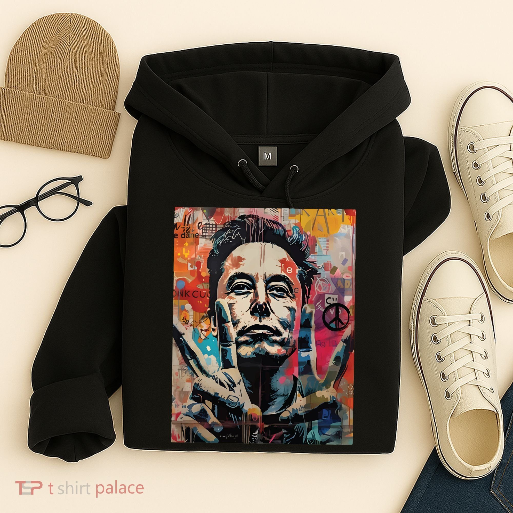 Elon Musk Nobel Peace Prize Garment Dyed Hoodie