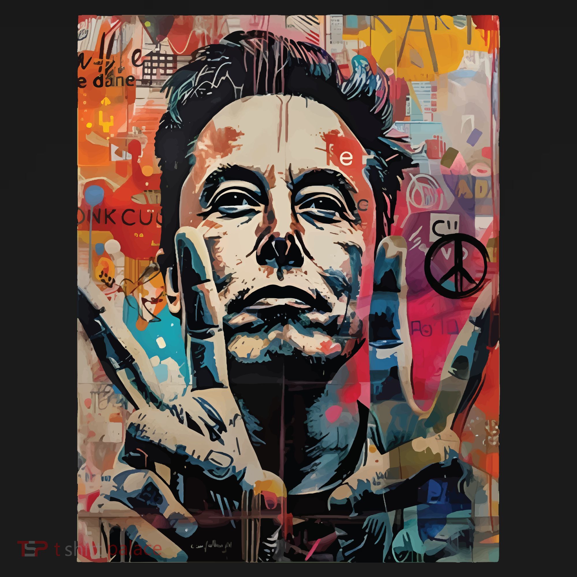 Elon Musk Nobel Peace Prize Garment Dyed Long Sleeve Shirt