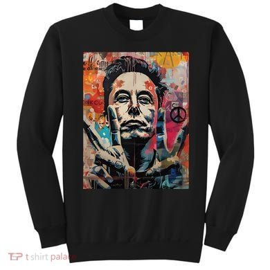 Elon Musk Nobel Peace Prize Garment Dyed Sweatshirt