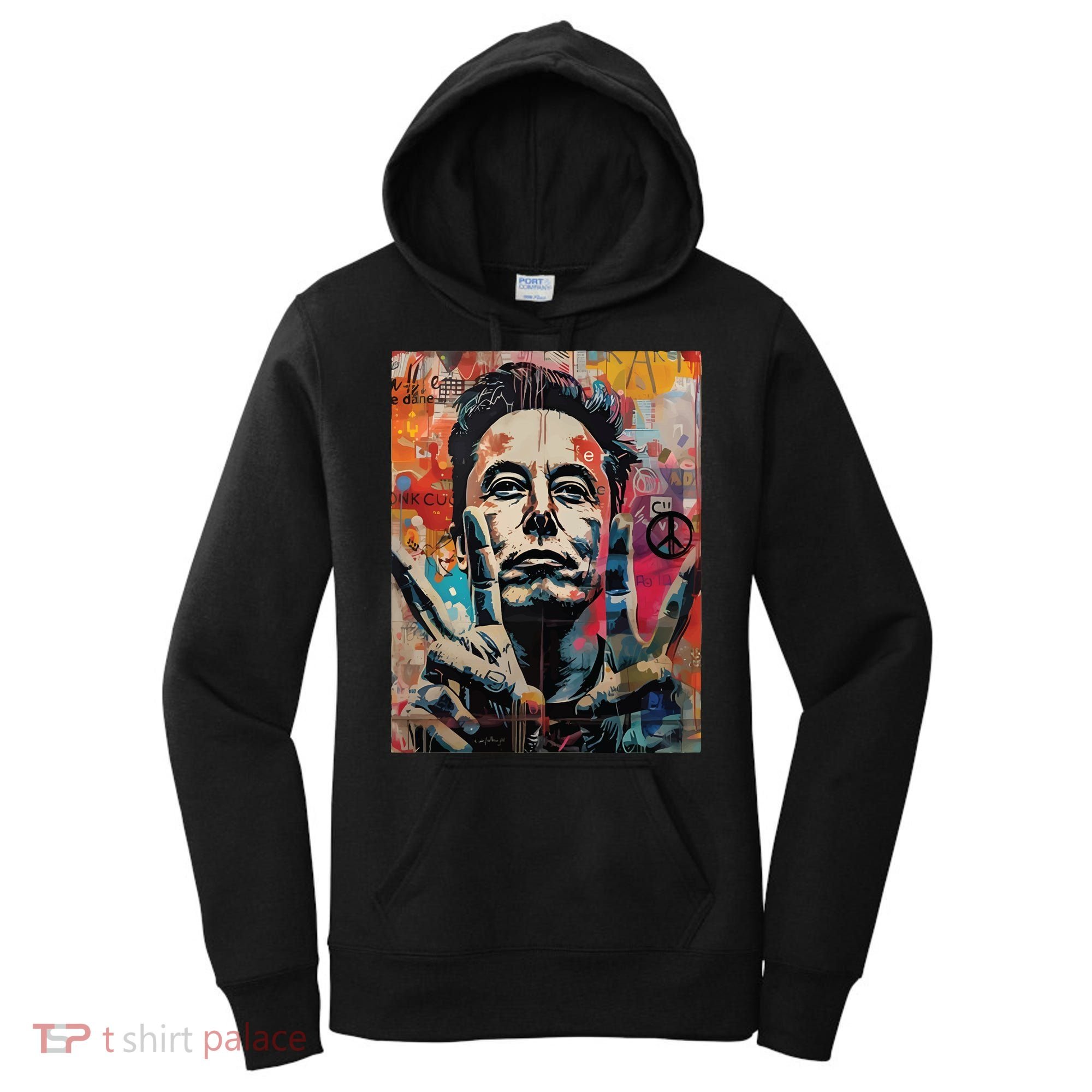 Elon Musk Nobel Peace Prize Garment Dyed Women's Hoodie