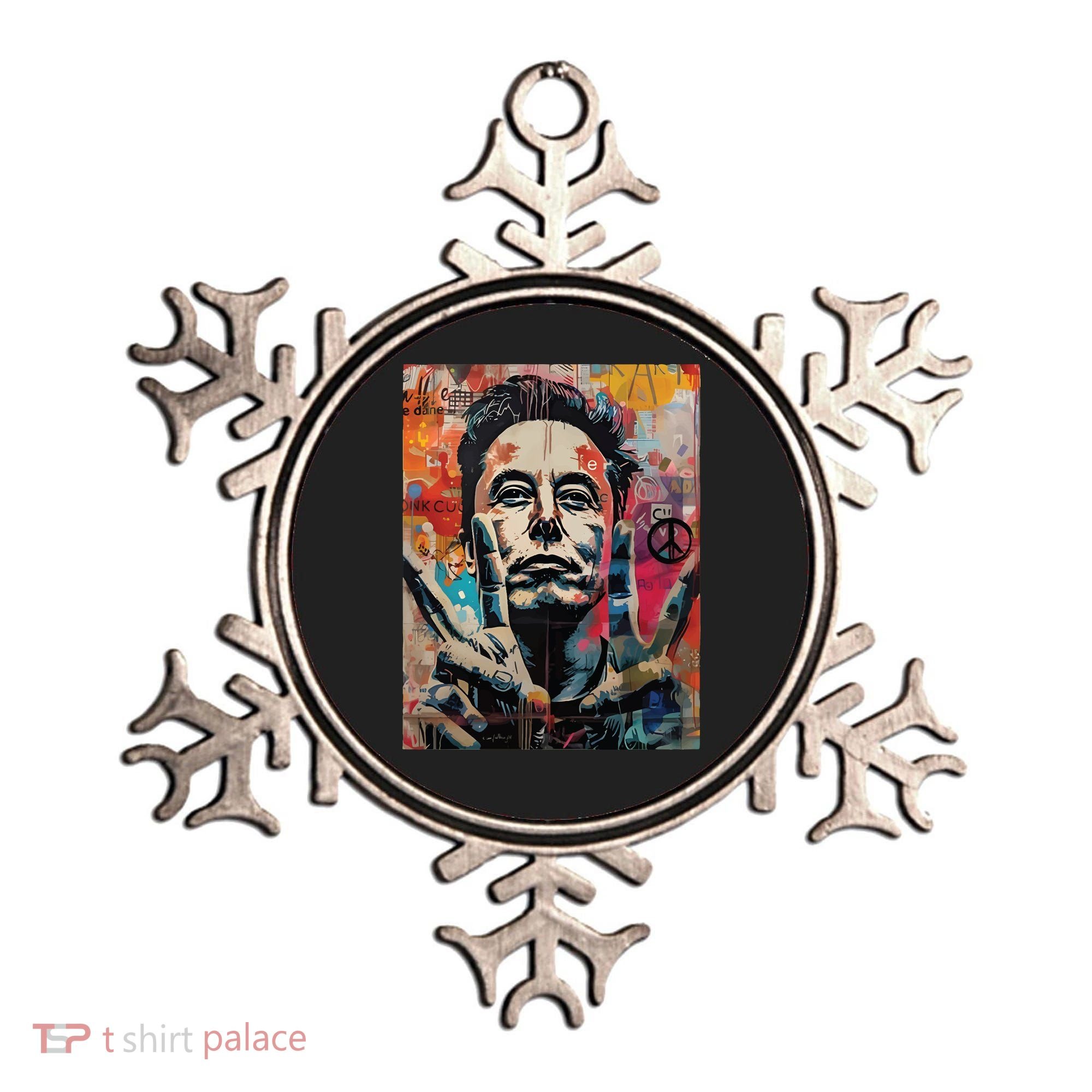 Elon Musk Nobel Peace Prize Garment Dyed Ornament