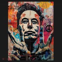 Elon Musk Nobel Peace Prize Garment Dyed Baby Bodysuit thumb 2