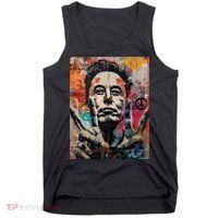 Elon Musk Nobel Peace Prize Garment Dyed Tank Top thumb 0