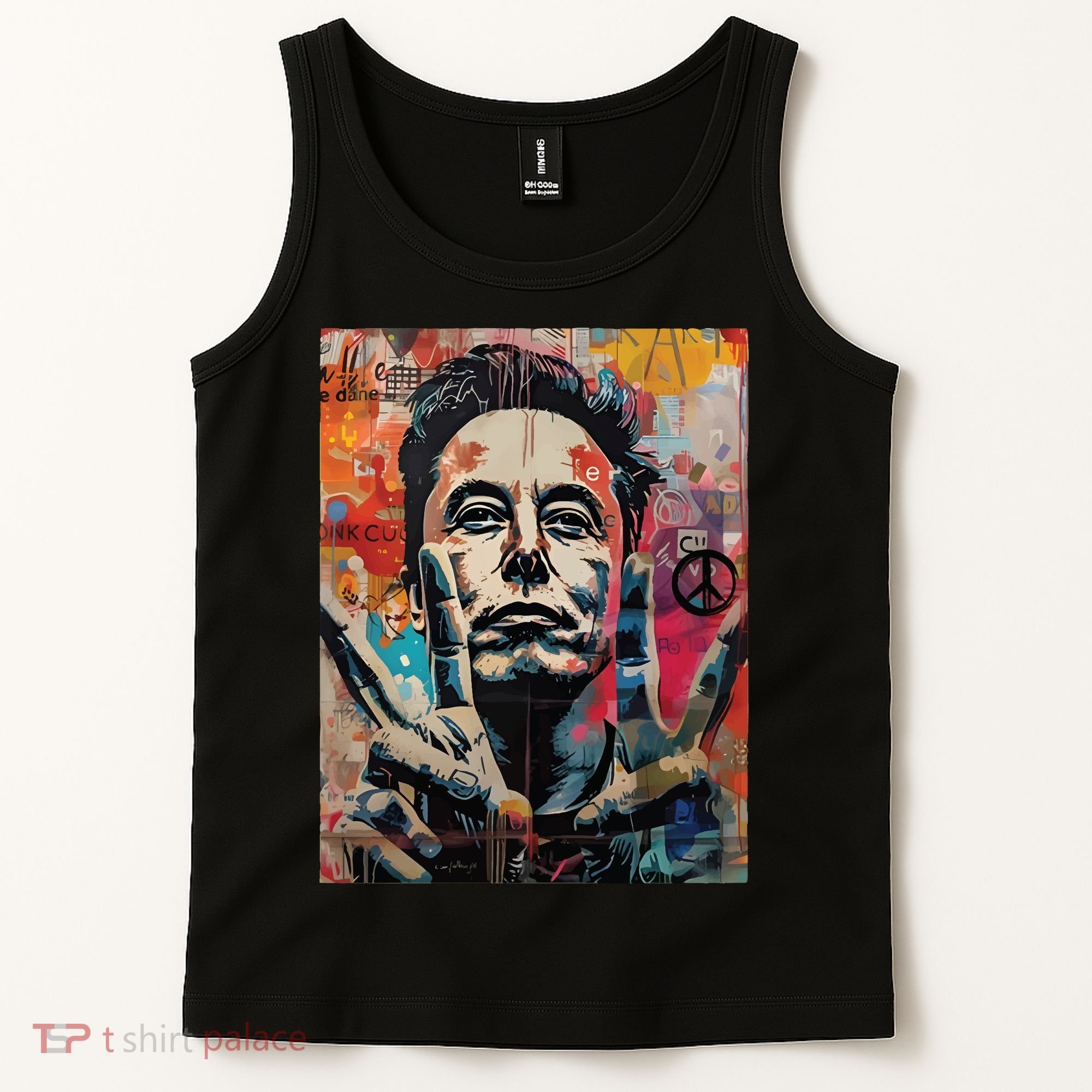 Elon Musk Nobel Peace Prize Garment Dyed Tank Top