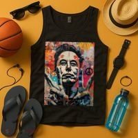 Elon Musk Nobel Peace Prize Garment Dyed Tank Top thumb 4