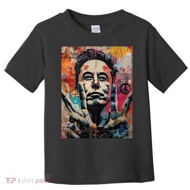 Elon Musk Nobel Peace Prize Garment Dyed Toddler T-Shirt