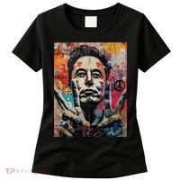 Elon Musk Nobel Peace Prize Garment Dyed Women's T-Shirt thumb 0