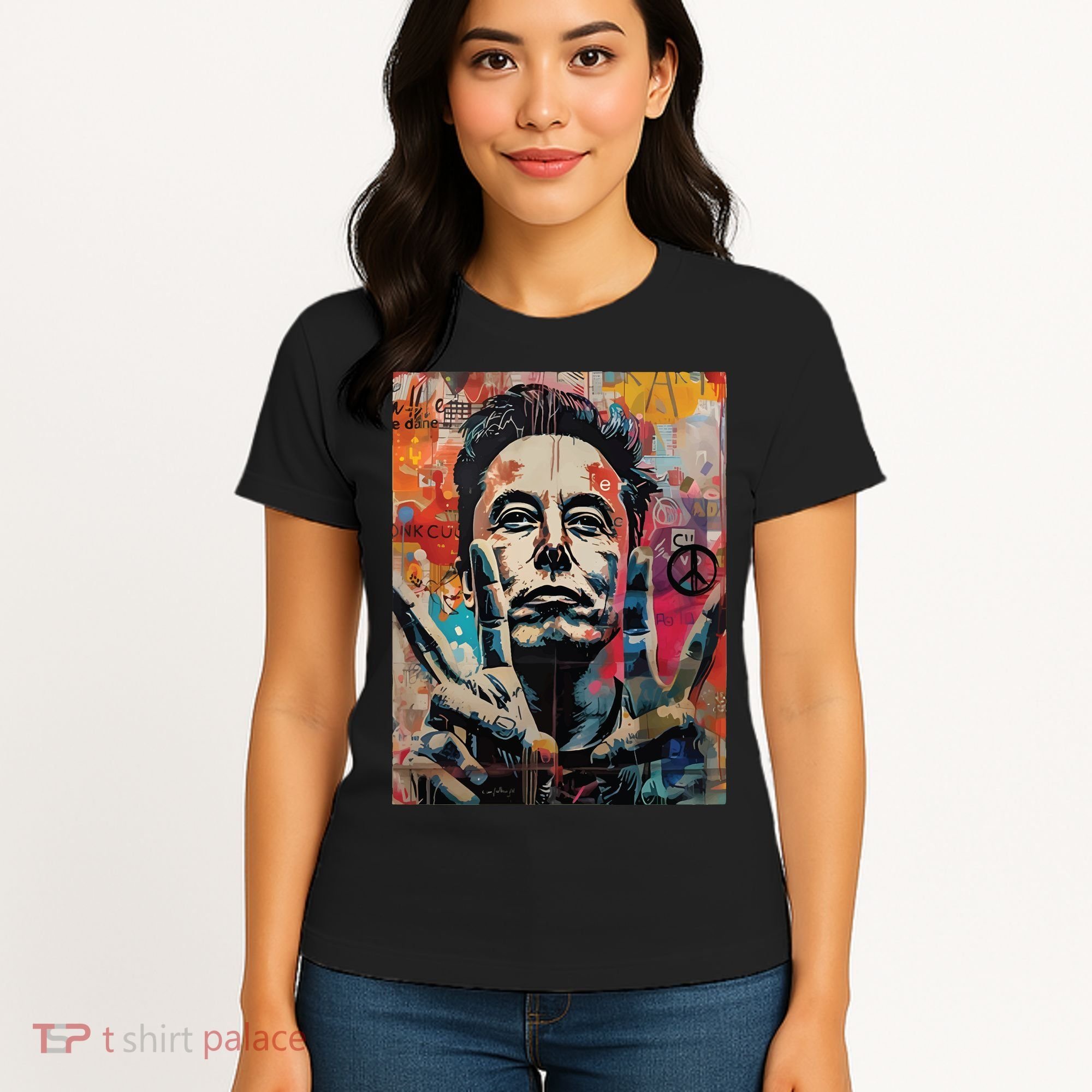 Elon Musk Nobel Peace Prize Garment Dyed Women's T-Shirt