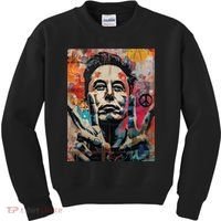 Elon Musk Nobel Peace Prize Garment Dyed Kids Sweatshirt thumb 0