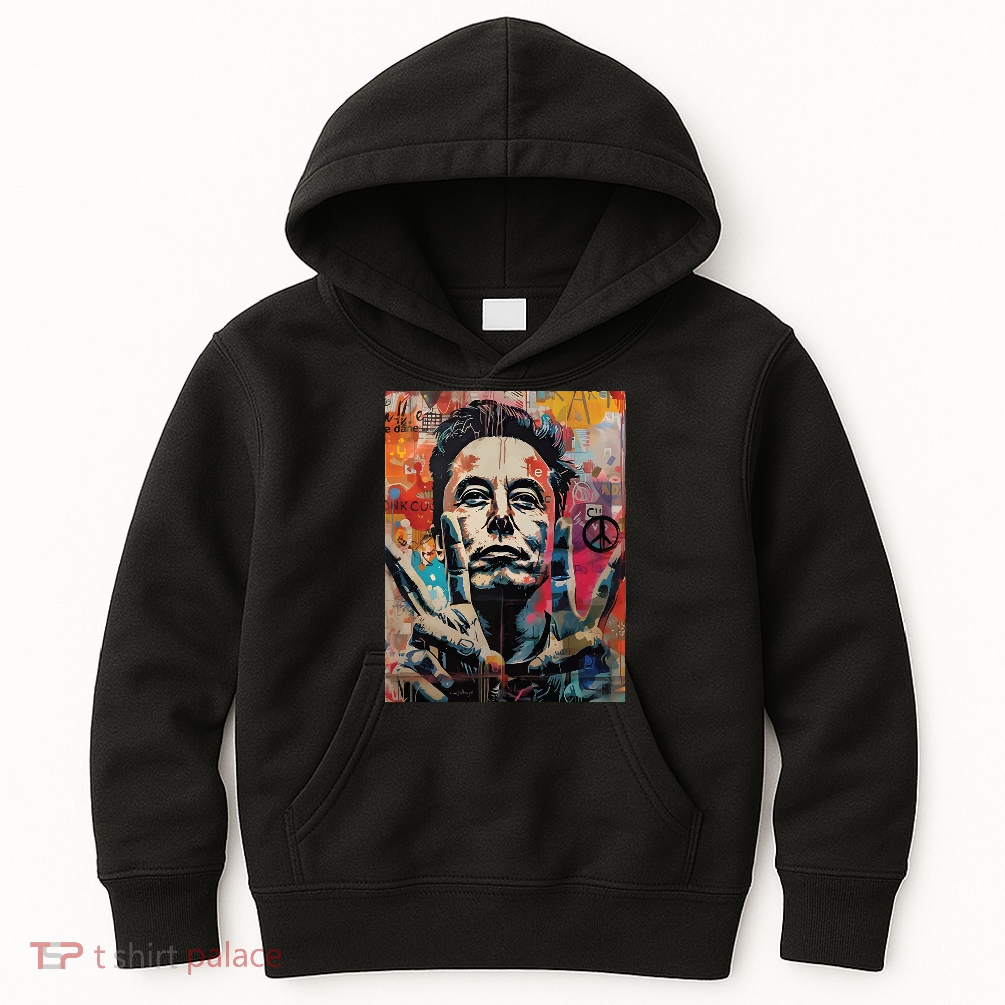 Elon Musk Nobel Peace Prize Garment Dyed Kids Hoodie