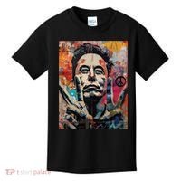 Elon Musk Nobel Peace Prize Garment Dyed Kids T-Shirt thumb 0
