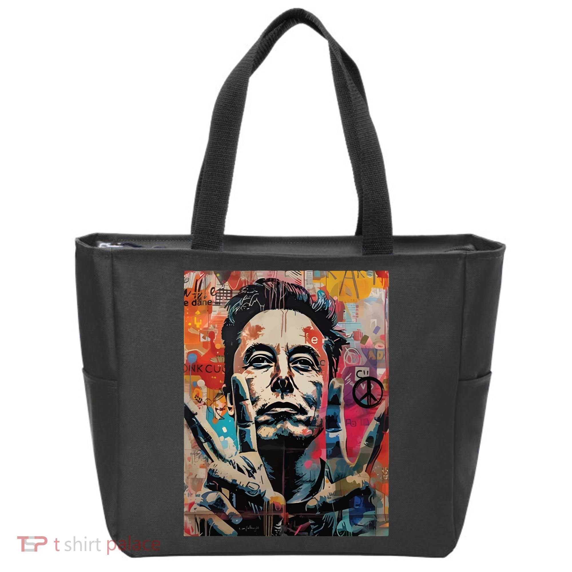 Elon Musk Nobel Peace Prize Garment Dyed Tote Bag