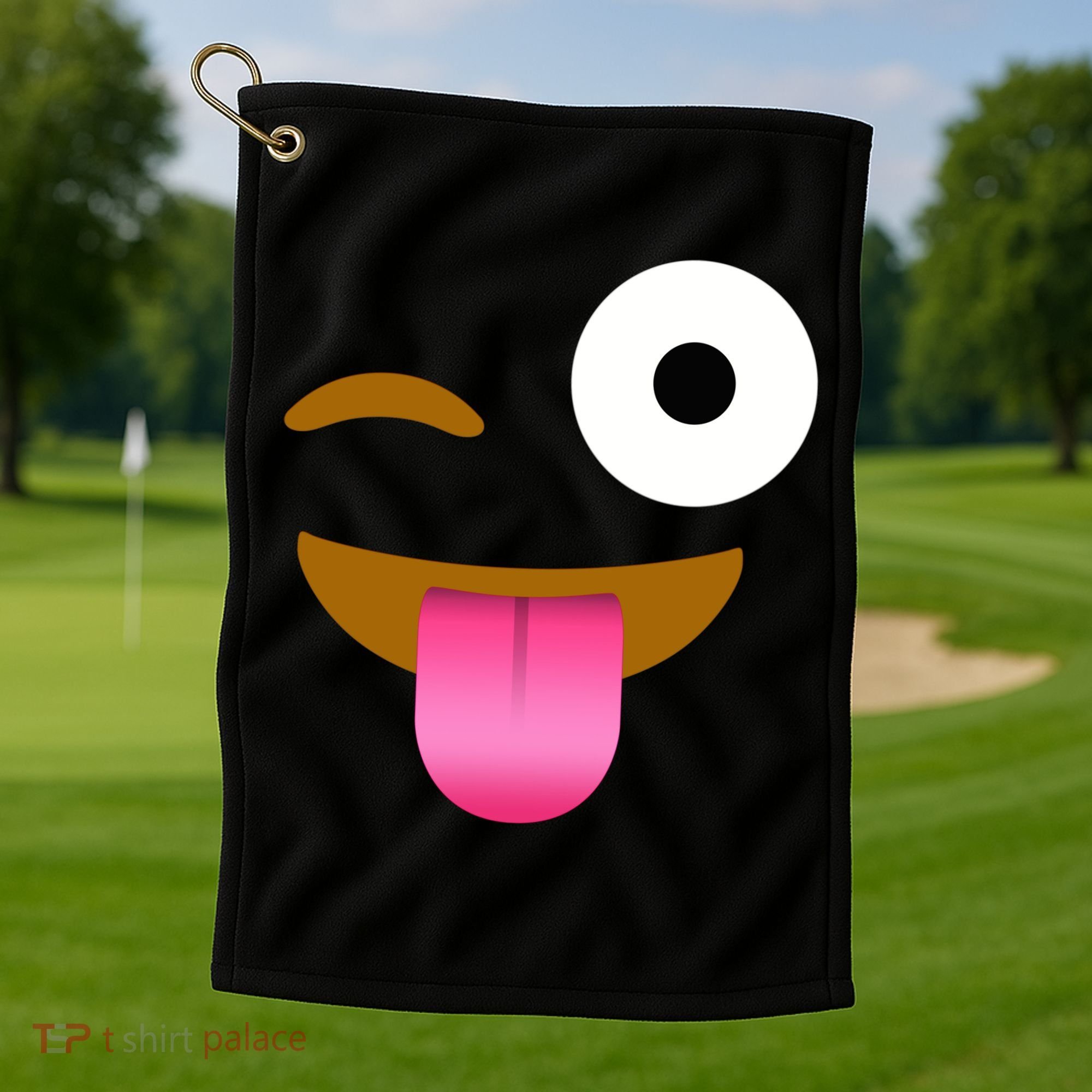 Emoji Costume Golf Towel