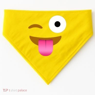 Emoji Costume USA-Made Doggie Bandana
