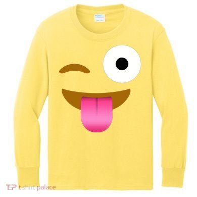 Emoji Costume Kids Long Sleeve Shirt