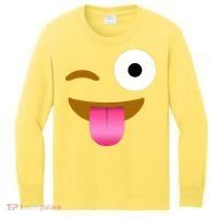 Emoji Costume Kids Long Sleeve Shirt thumb 0