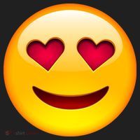 Emoticon Love Emoji Smiley with Heart Eyes Women's Sweatshirt thumb 2