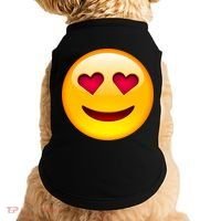 Emoticon Love Emoji Smiley with Heart Eyes Doggie Tank thumb 0
