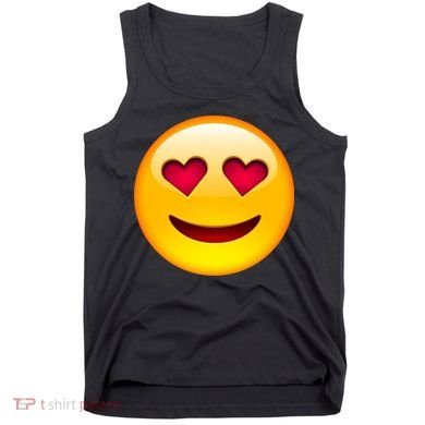 Emoticon Love Emoji Smiley with Heart Eyes Tank Top