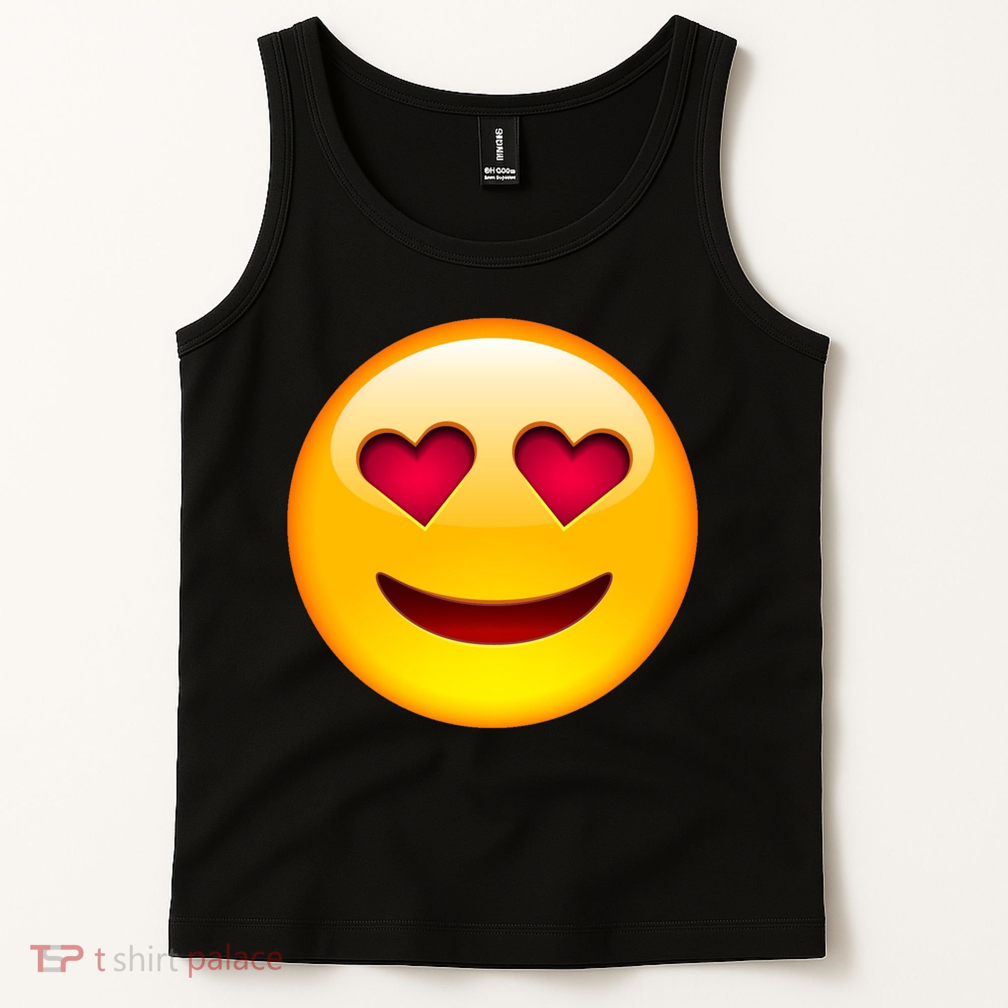 Emoticon Love Emoji Smiley with Heart Eyes Tank Top