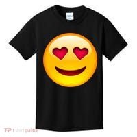 Emoticon Love Emoji Smiley with Heart Eyes Kids T-Shirt thumb 0