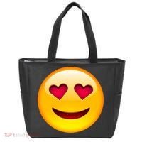 Emoticon Love Emoji Smiley with Heart Eyes Tote Bag thumb 0