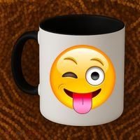 Emoticon Tongue Out Emoji with Winking Eye Smiley Coffee Mug thumb 2