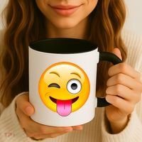 Emoticon Tongue Out Emoji with Winking Eye Smiley Coffee Mug thumb 3
